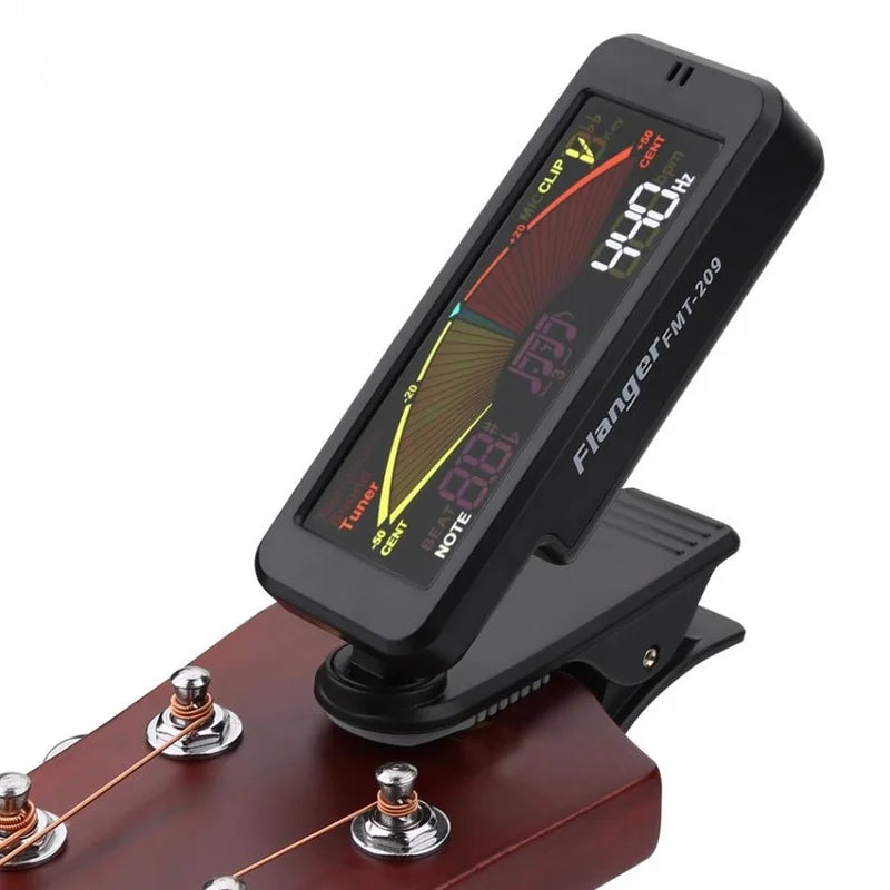 FMT-209 1 360 Clip-on Guitar Bass Drum Violin Tuner Metronome