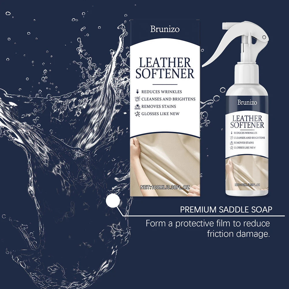 Leather Care Product,Softener For Stiff Leather Jackets,Deeply Moisturizes And Softens Leather,High-End Leather Accessory Care Peaceful Pleasures Health and Wellness