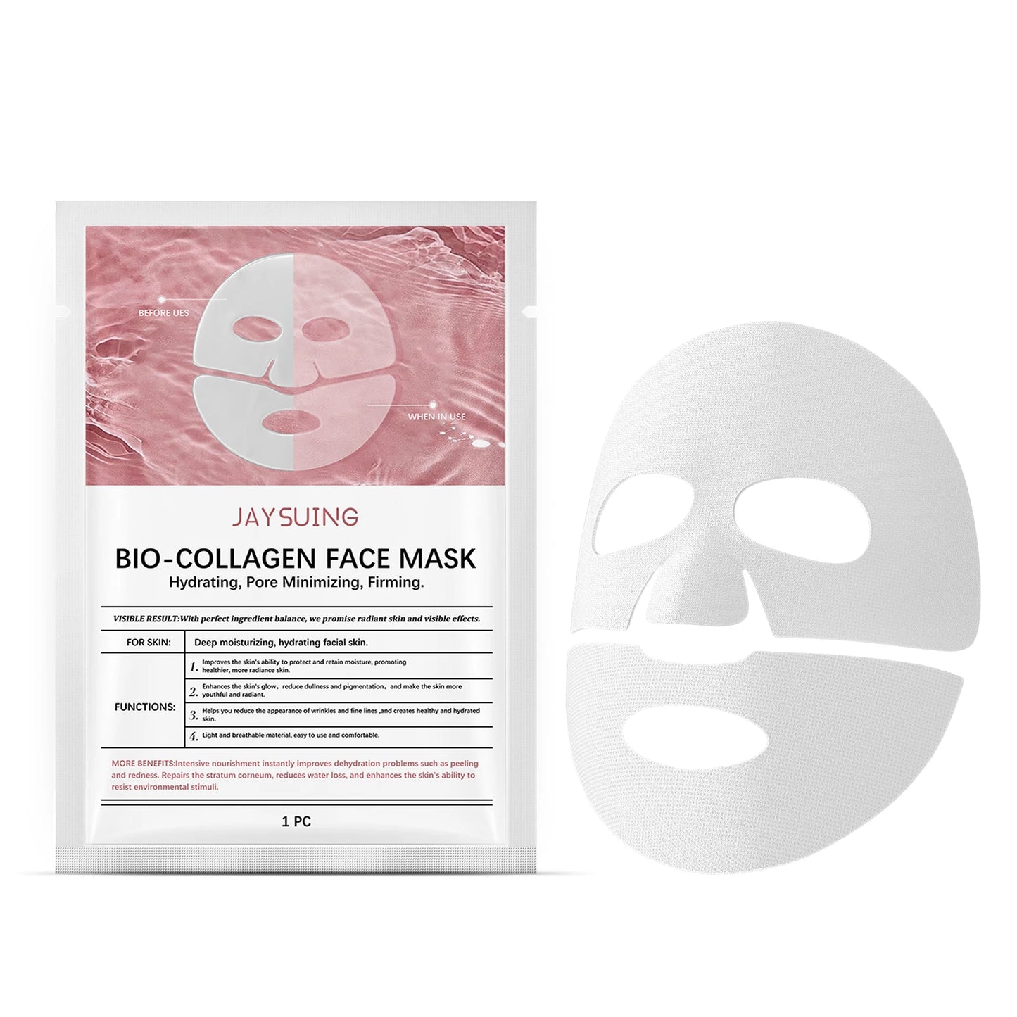 Jaysuing Collagen Sheet Mask – Deep Hydration & Firming