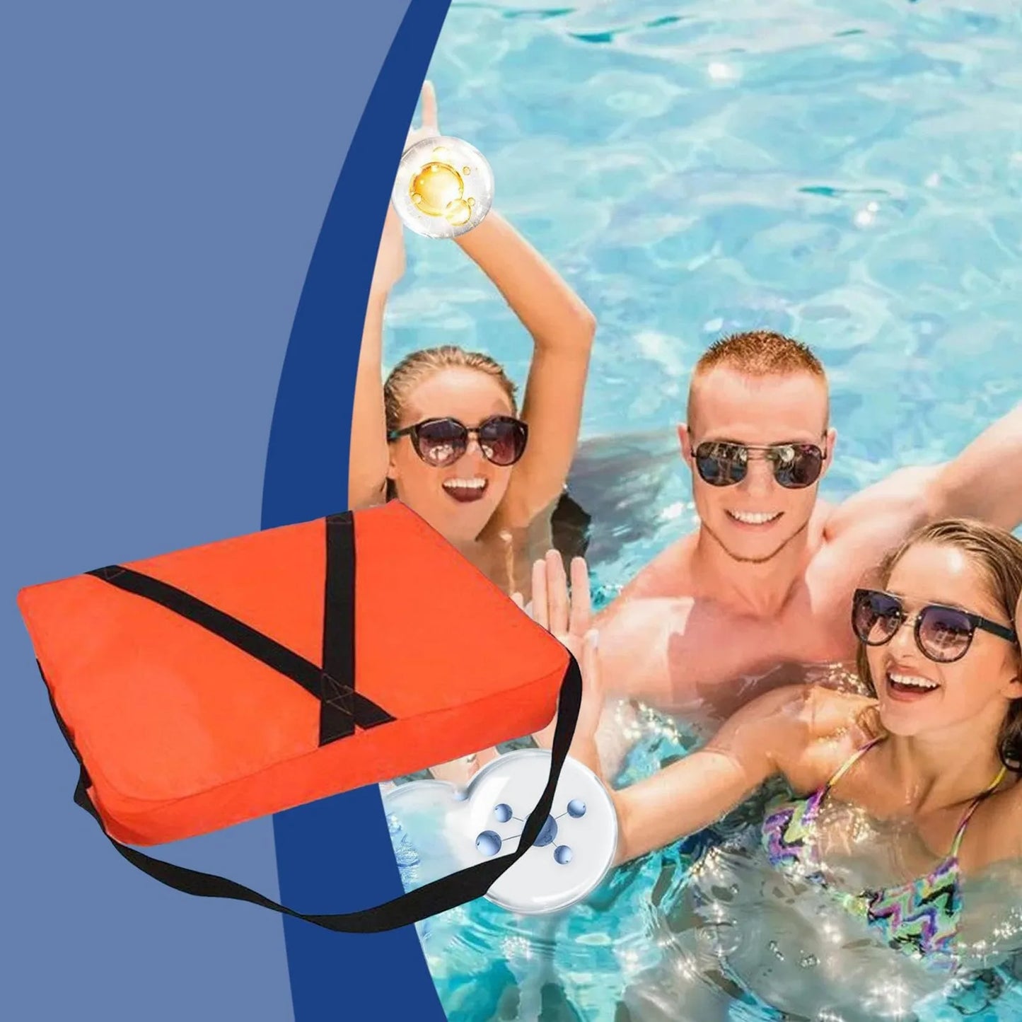 Emergency Marine Flotation Cushion Throw Boat Cushion Adults High Buoyancy Portable Comfortable for Swim Throwable Foam Cushion Peaceful Pleasures Health and Wellness