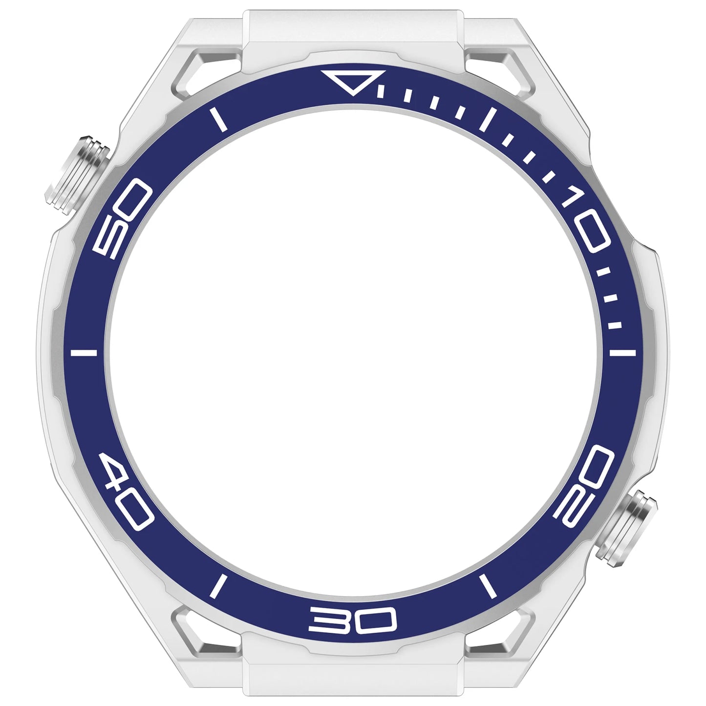 Protection Cases For Huawei Watch 5 46mm PC Cover Case Protector Shell Hard Bumper Cover Watch Accessories Protective Skin Shell Peaceful Pleasures Health and Wellness Blue