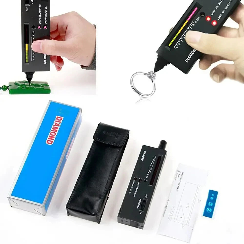HOMEFISH Diamond Tester High Accuracy Diamond Tester Pen Jewelry Diamond Tester Professional Diamond Selector Diamond Tester Kit Peaceful Pleasures Health and Wellness