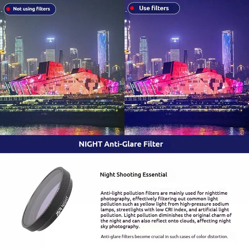 JSR ND4–ND64 Optical Glass ND Filters for Insta360 GO 3S