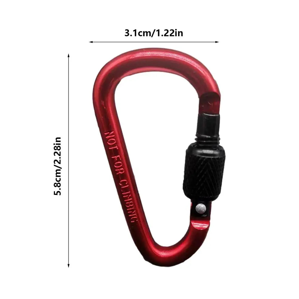 Aluminum Alloy D-Shape Locking Carabiner – Camping & Hiking