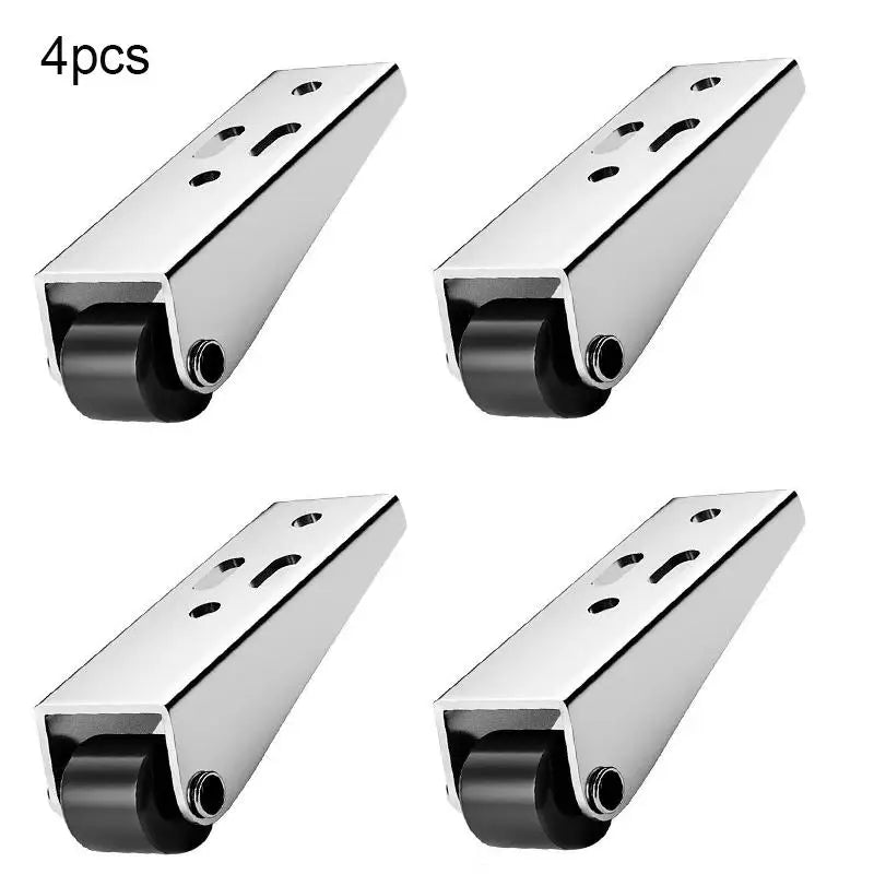 New 2Pcs Sliding Door Roller Pulley Universal Furniture Caster Wheel Mini Silent Easy-Glide Track Pulley Roller Table Cabinet Peaceful Pleasures Health and Wellness 8pcs
