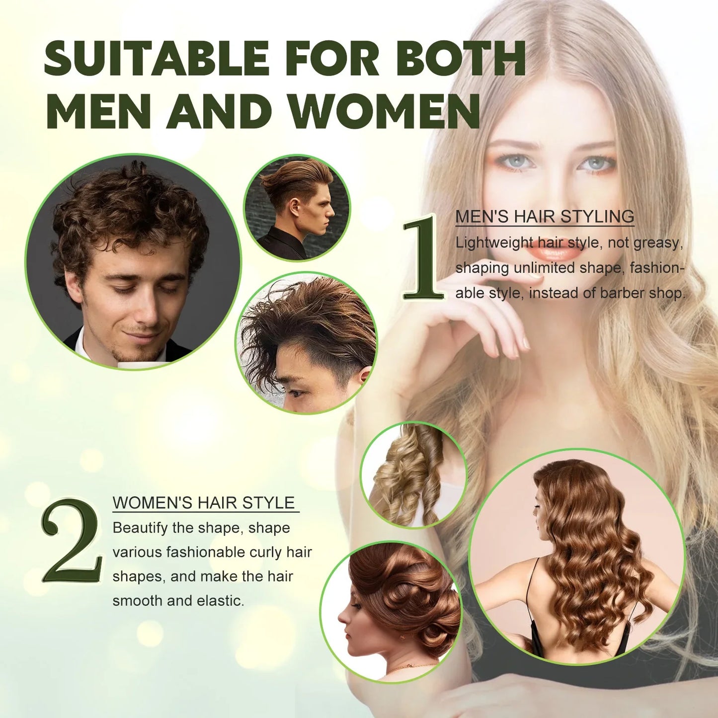 Jaysuing Curly Hair Mousse – Lasting Hold, Frizz-Free Curls