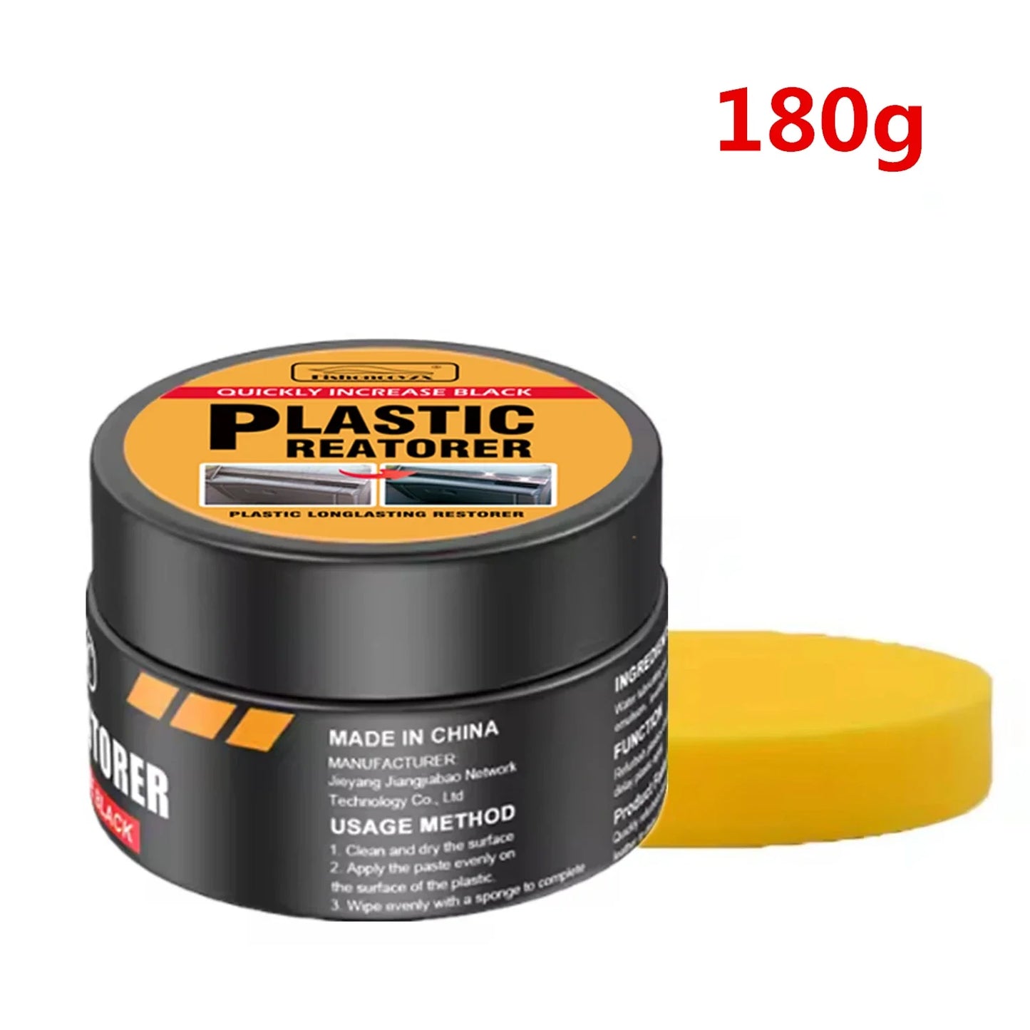 Car Plastic Restorer Back To Black Gloss Auto Interior Leather & Panel Renewal Wax Coating Agent Auto Polish And Repair Coating Peaceful Pleasures Health and Wellness 180g