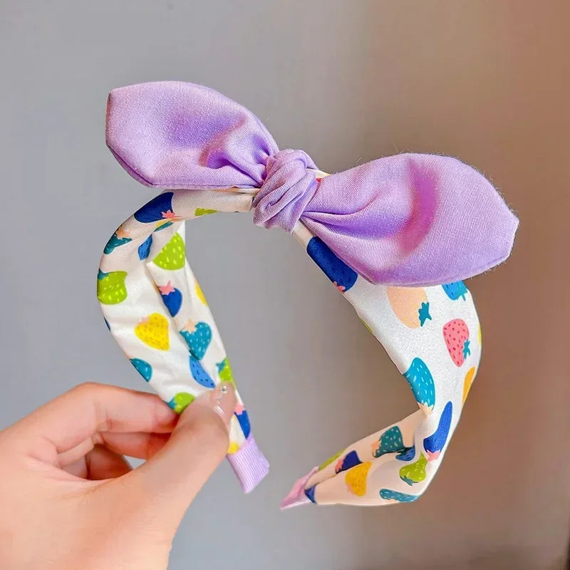 Girls Strawberry Headband – Cute Kids Hair Hoop Accessory