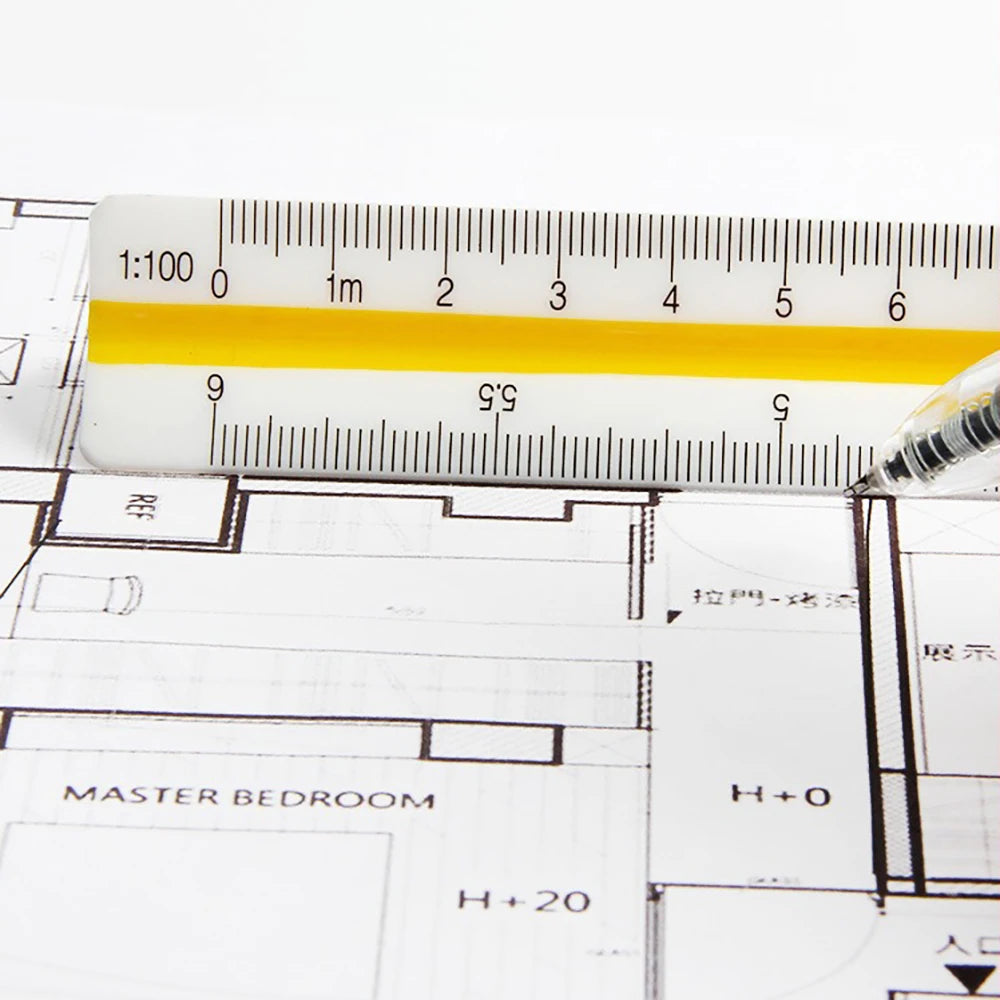 Triangular Scale Interior Design Architectural Drawing Measuring
