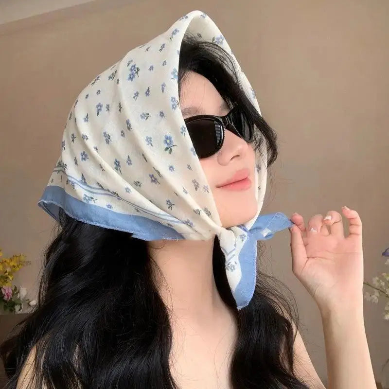 Vintage Floral Headscarf – Women's Bandana & Hair Wrap