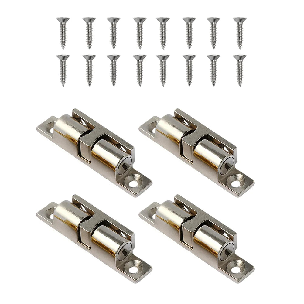 4 Zinc Alloy Cabinet Door Hinge Large Adjustable Brass Buckle