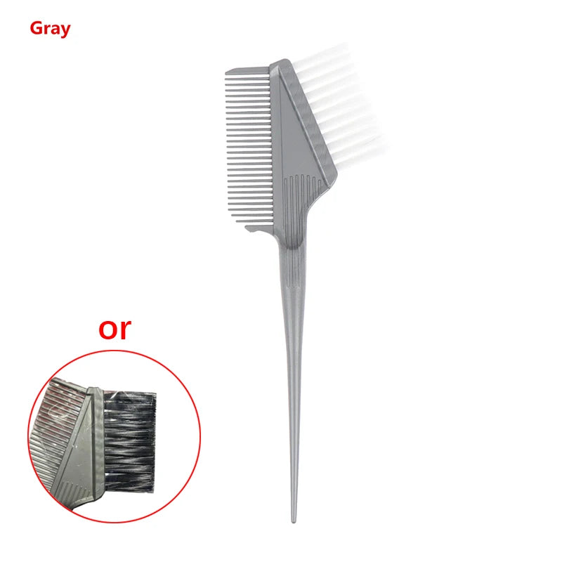 Professional Hair Dye Brush Coloring Applicator Brushes Salon Barber Hairdressing DIY Haircut Accessories Hair Dye Comb Tool Peaceful Pleasures Health and Wellness 2Gray