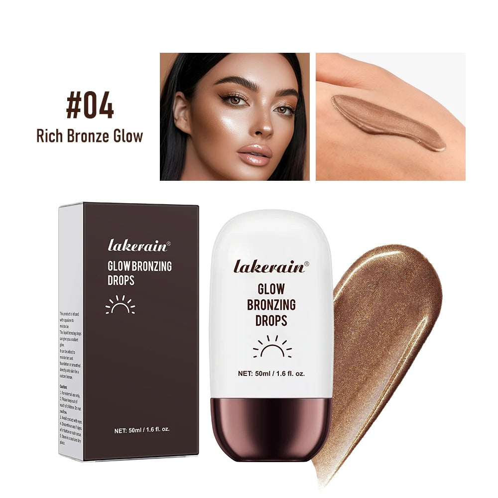 Glow Bronzing Drops Face Peptide Serums Liquid Bronzer Cream Hydrating Makeup For An Everyday Radiant Glow Summer Glow Peaceful Pleasures Health and Wellness 4