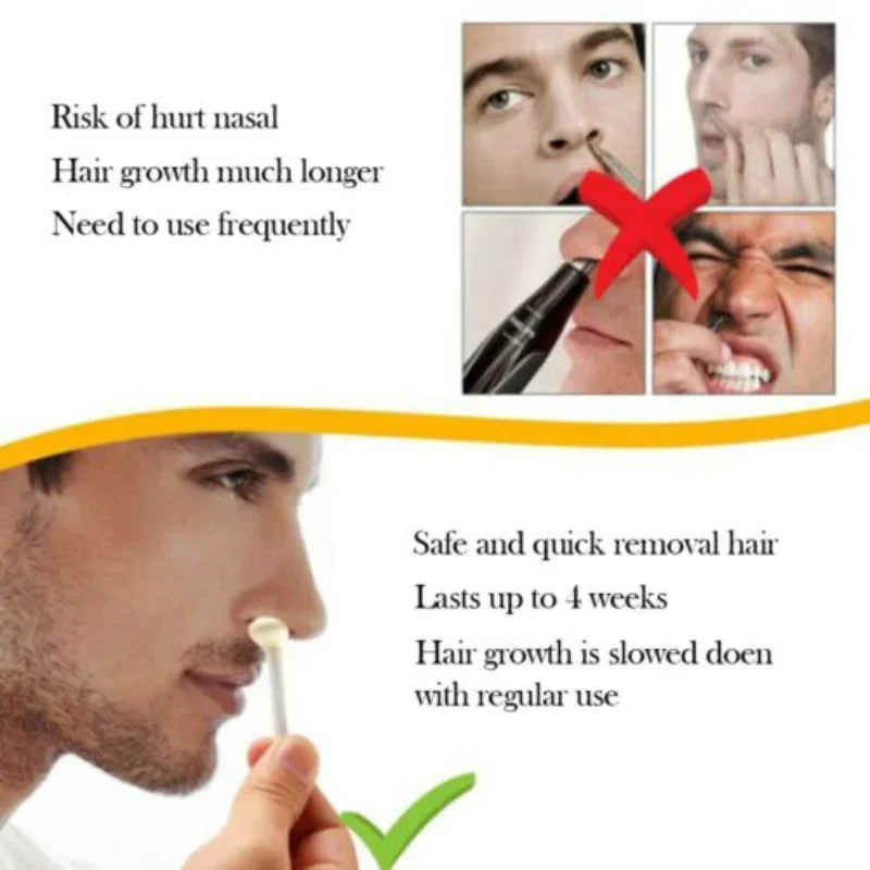 Nose Hair Trimmer - Portable Wax - Coated Nose Hair Removal Cosmetic Tool - Nose Cleaning Tool Peaceful Pleasures Health and Wellness
