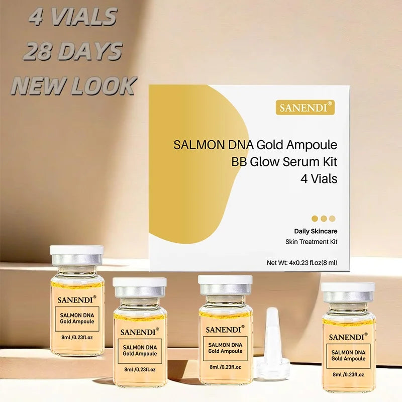 SANENDI Salmon DNA Gold BB Glow Kit 4PCS Ampoule | K-Beauty
