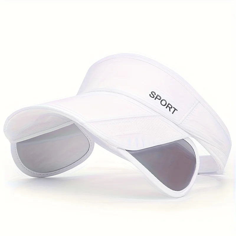 Women's hats with a pull-out brim, summer sun visor, a retractable brim for face protection, a Korean-style large-brim cycling s Peaceful Pleasures Health and Wellness 1pc white