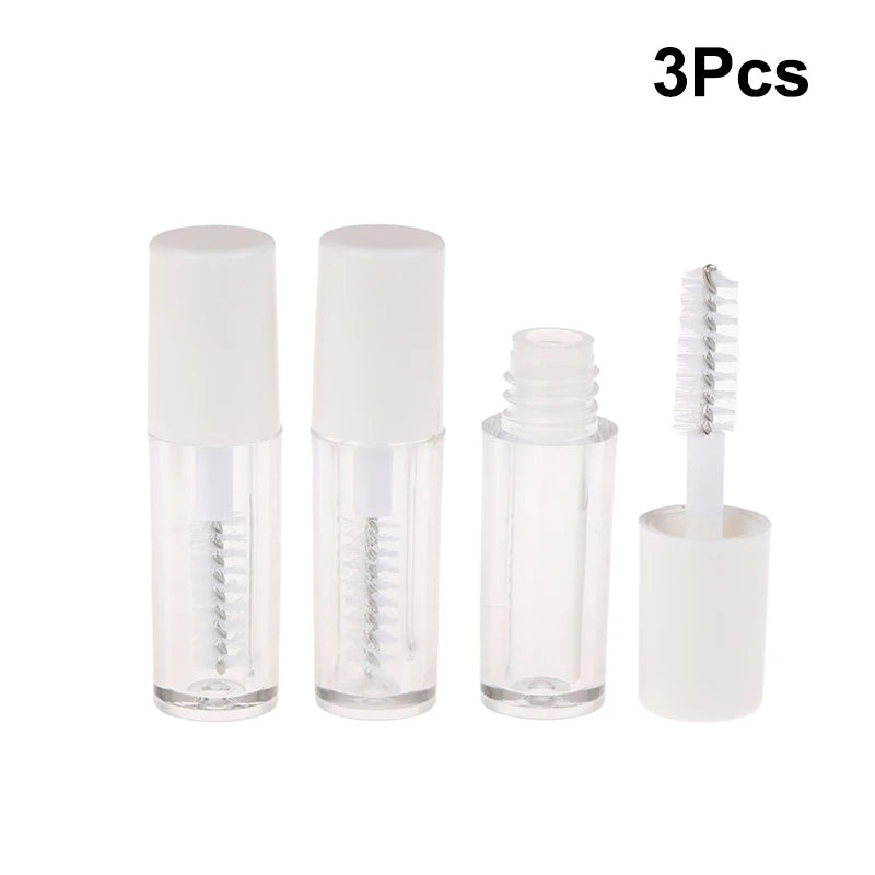 Empty Mascara Tubes with Eyelash Wand – 1.2ml Refillable 3 Pack