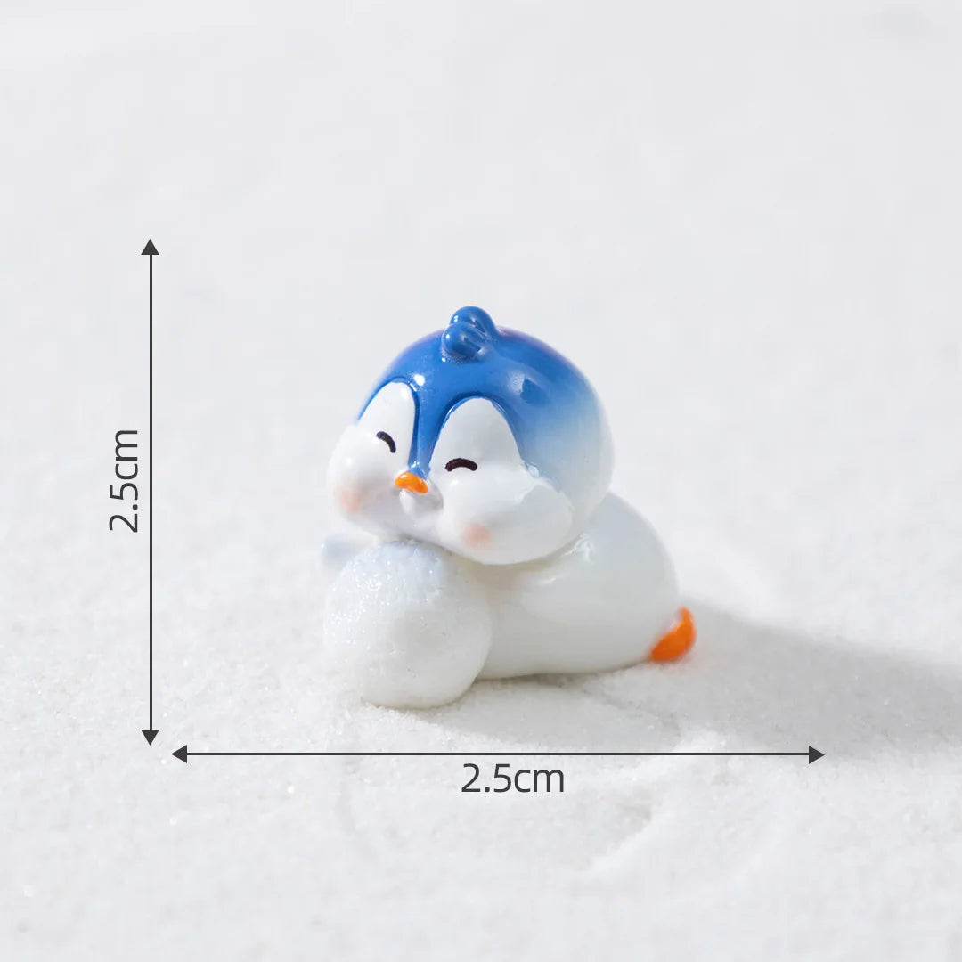 Christmas Mini Resin Figurines Miniatures Santa Claus Snowman Elk Ornament Micro Landscape Merry Xmas Ornament Decoration Decor Peaceful Pleasures Health and Wellness 4
