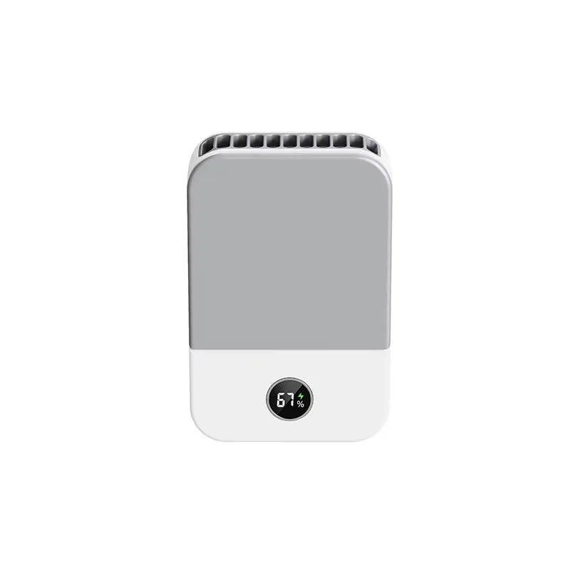 Portable Waist Fan Hanging Neck Fan Mini USB Rechargeable Portable Waist Clip Fan for Outdoor Sports Working Travel Small Fan Peaceful Pleasures Health and Wellness White