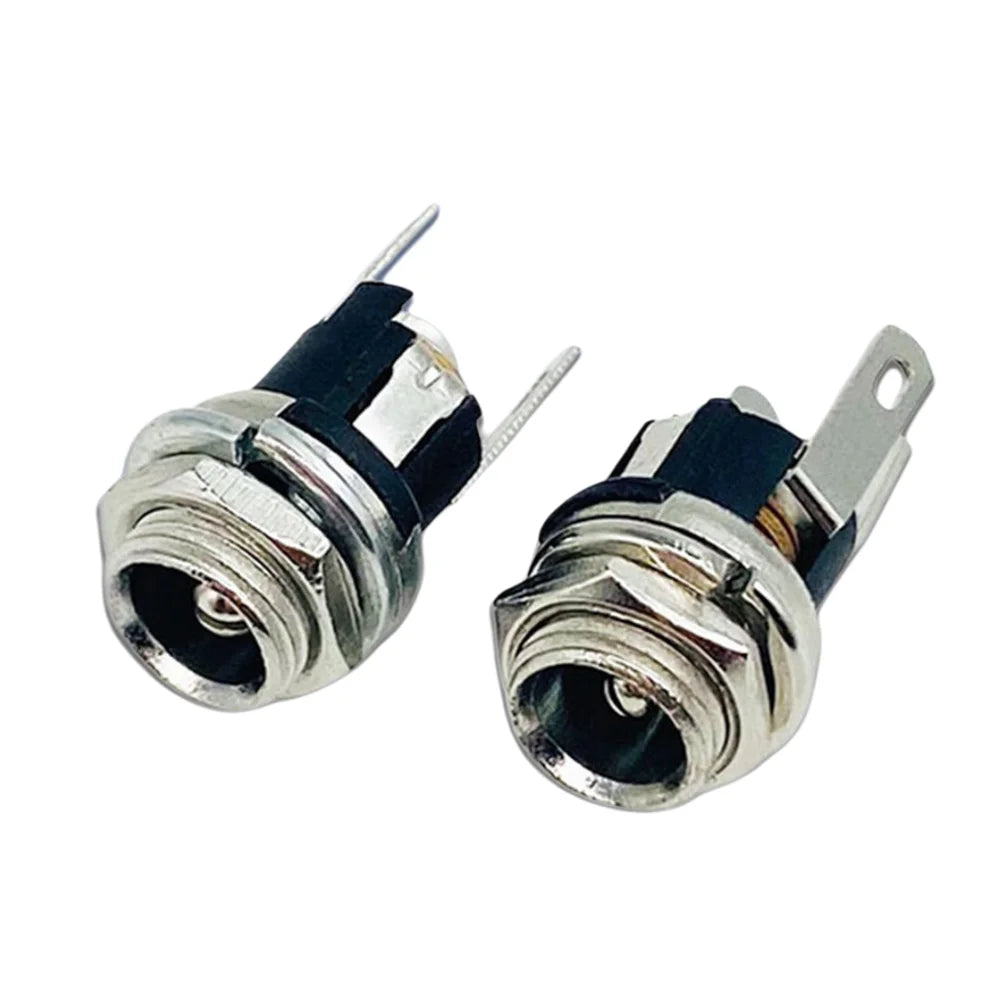 10pcs 5.5x2.1mm 5.5x2.5mm DC Socket With Nut DC Power Jack Socket Female Panel Mount Connector DC025 DC-025 Peaceful Pleasures Health and Wellness