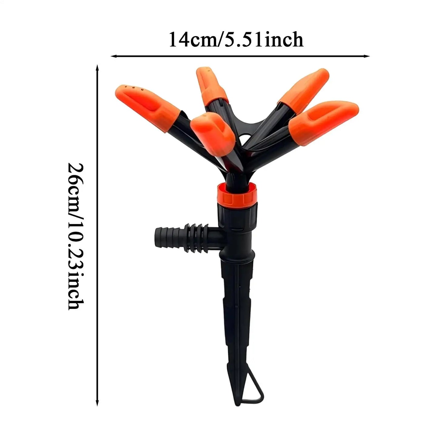 360° Rotating Garden Sprinkler | Quick Connect Lawn Irrigation
