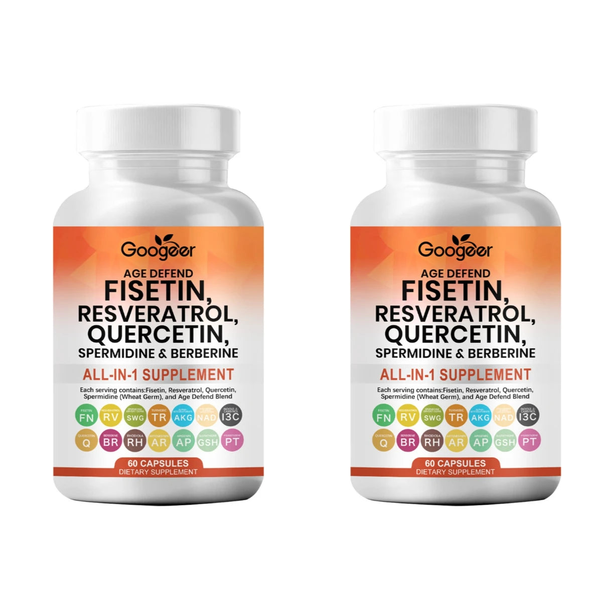 Daily Wellness Formula | Fisetin Resveratrol Quercetin Berberine 60 Caps