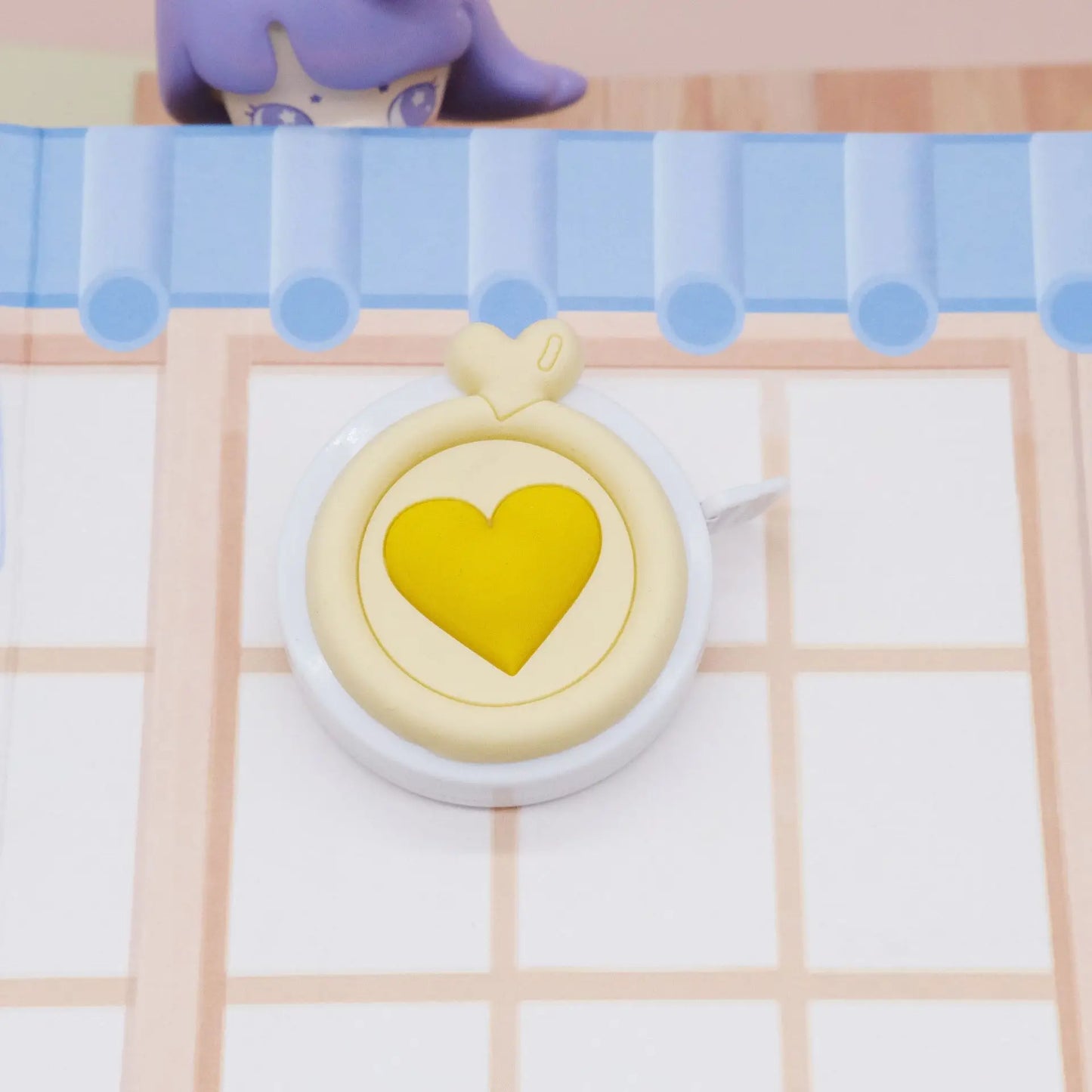 Pastel Heart-Shaped Retractable Mini Tape Measure – 1.5M
