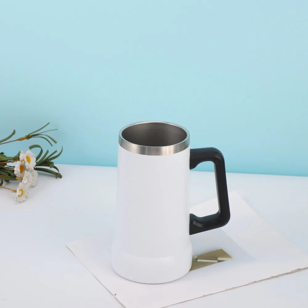 710ml Insulated Stainless Steel Thermal Mug with Handle