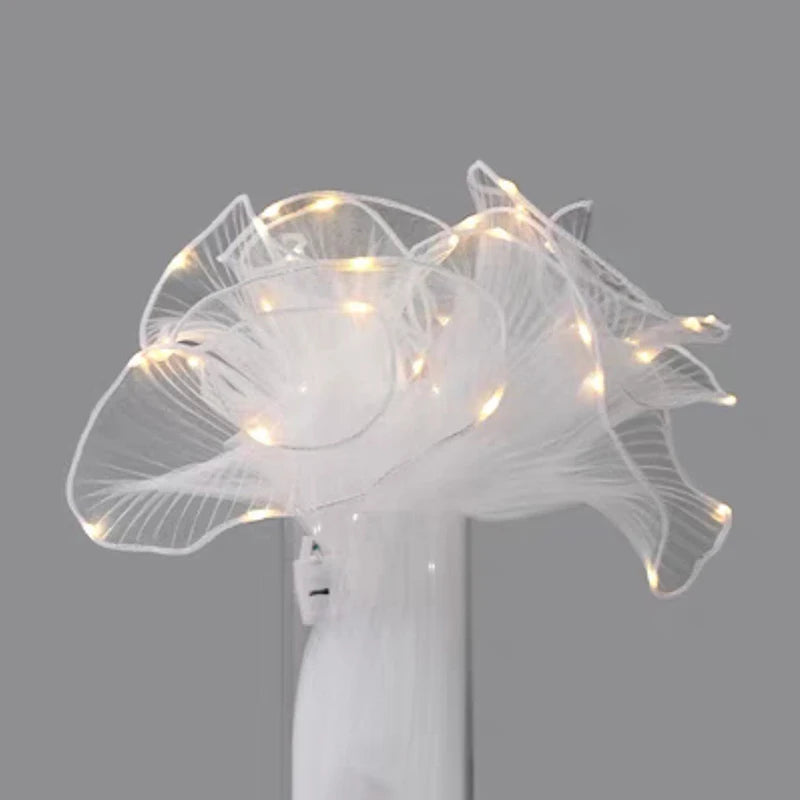 LED Lace Mesh Bouquet Wrapping Yarn | Wedding & Birthday Décor