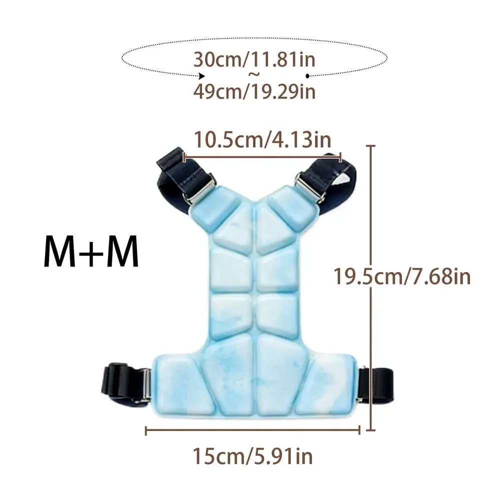 Dog Cooling Vest – Gel Harness Jacket for Summer Walks & Outdoor