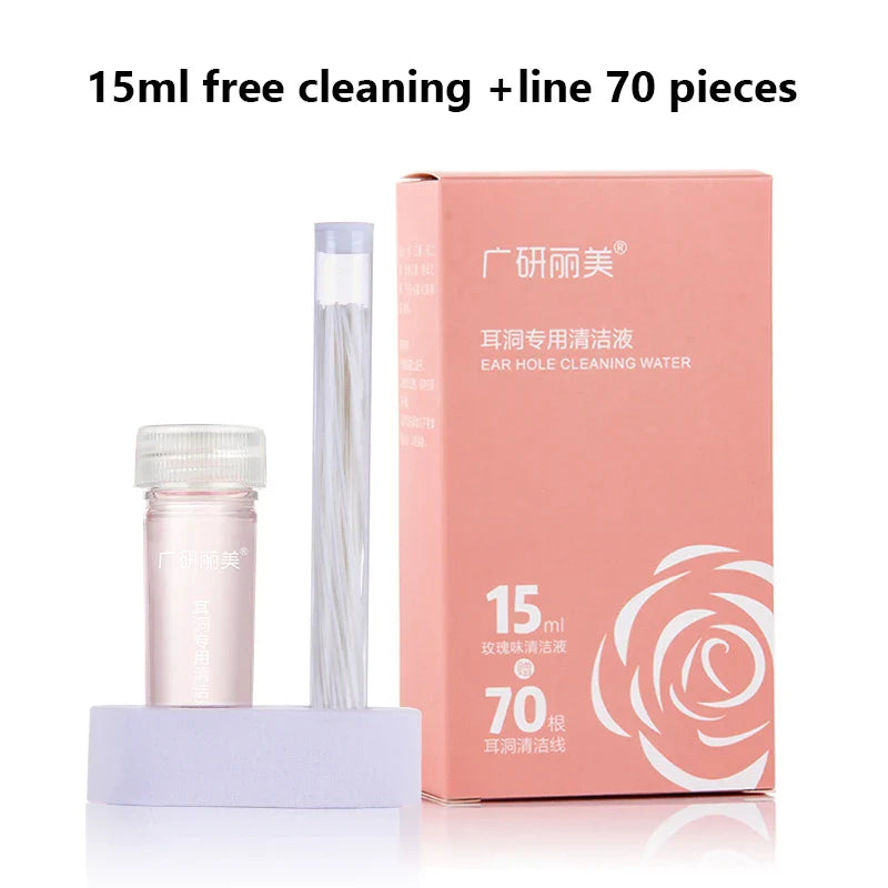 Ear Hole Cleaning Kit – Floss, Mint Solution & Odor Removal