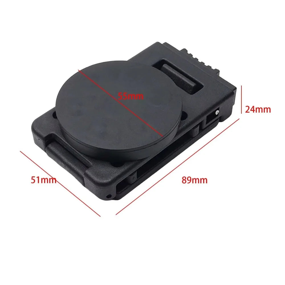 High Quality Non-Slip Tool Belt Clip Metal Quick Access Magnetic Tool Holder Adjustable Detachable Belt Buckle Peaceful Pleasures Health and Wellness 55mm With lock