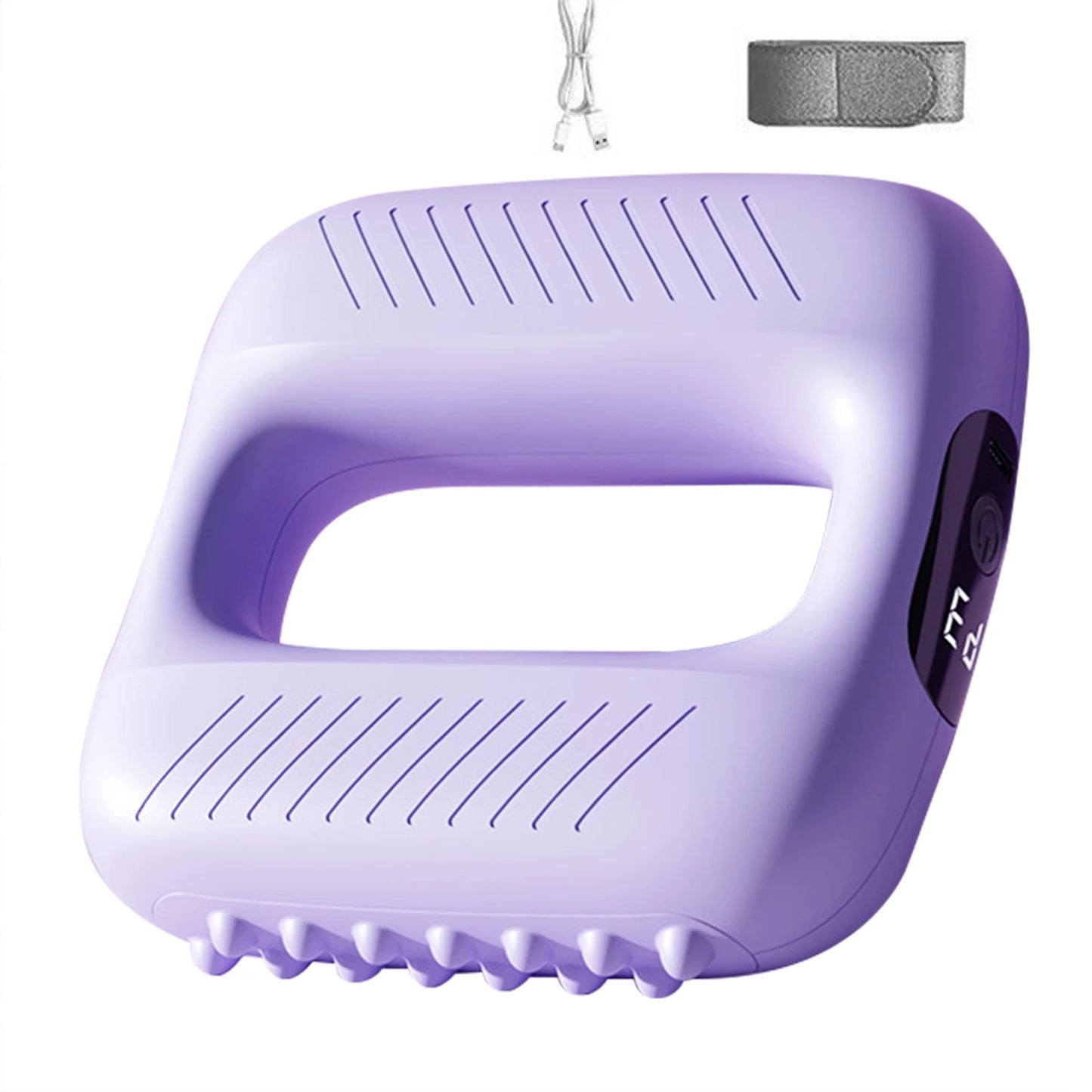 High-Intensity Fascia Rings Massager Cordless Mini With Belt Portable Deep Tissue Adjustables Vibration Massagers For Women Peaceful Pleasures Health and Wellness Purple As Shown