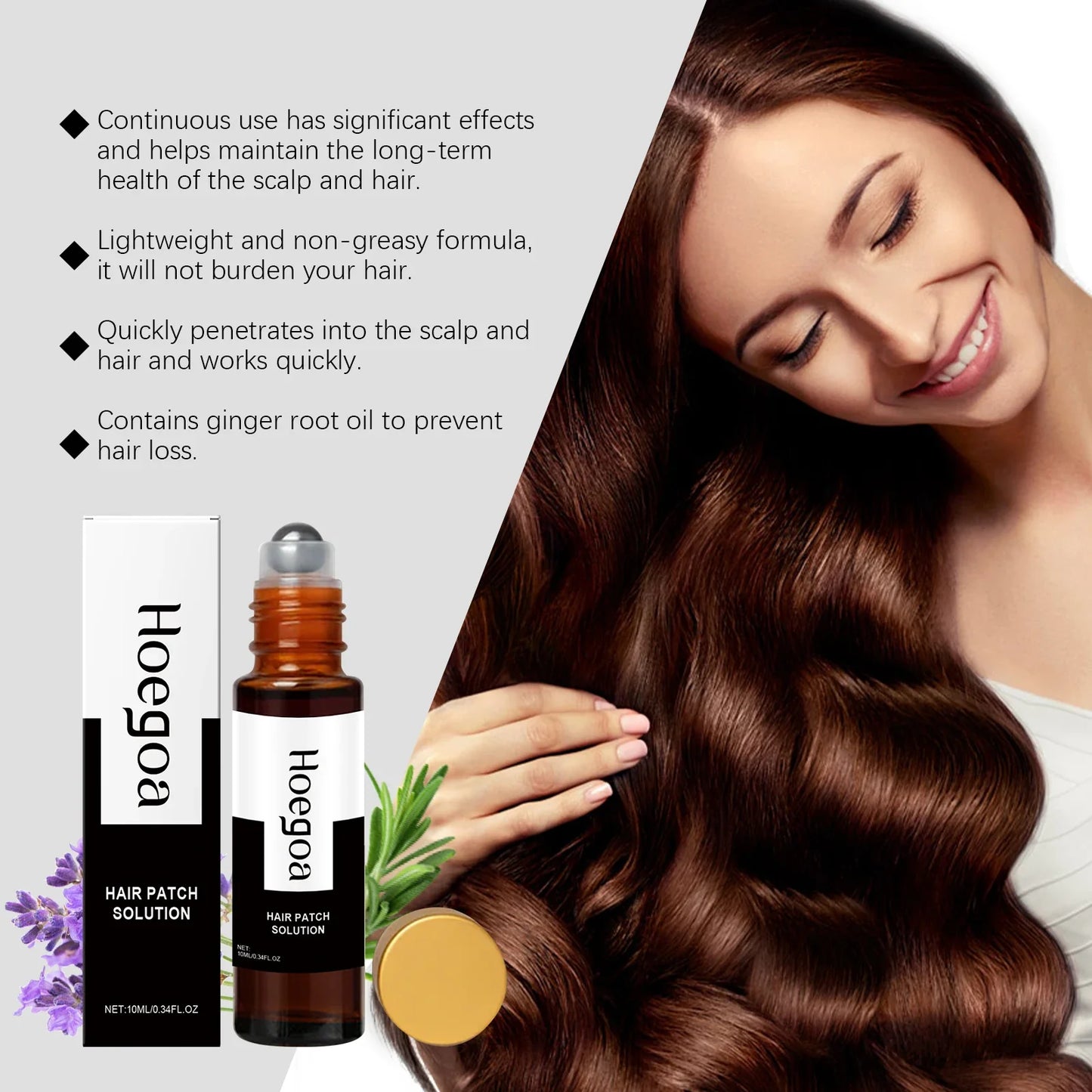 HOEGOA Roller Ball Hair Serum – Nourish, Smooth & Shine