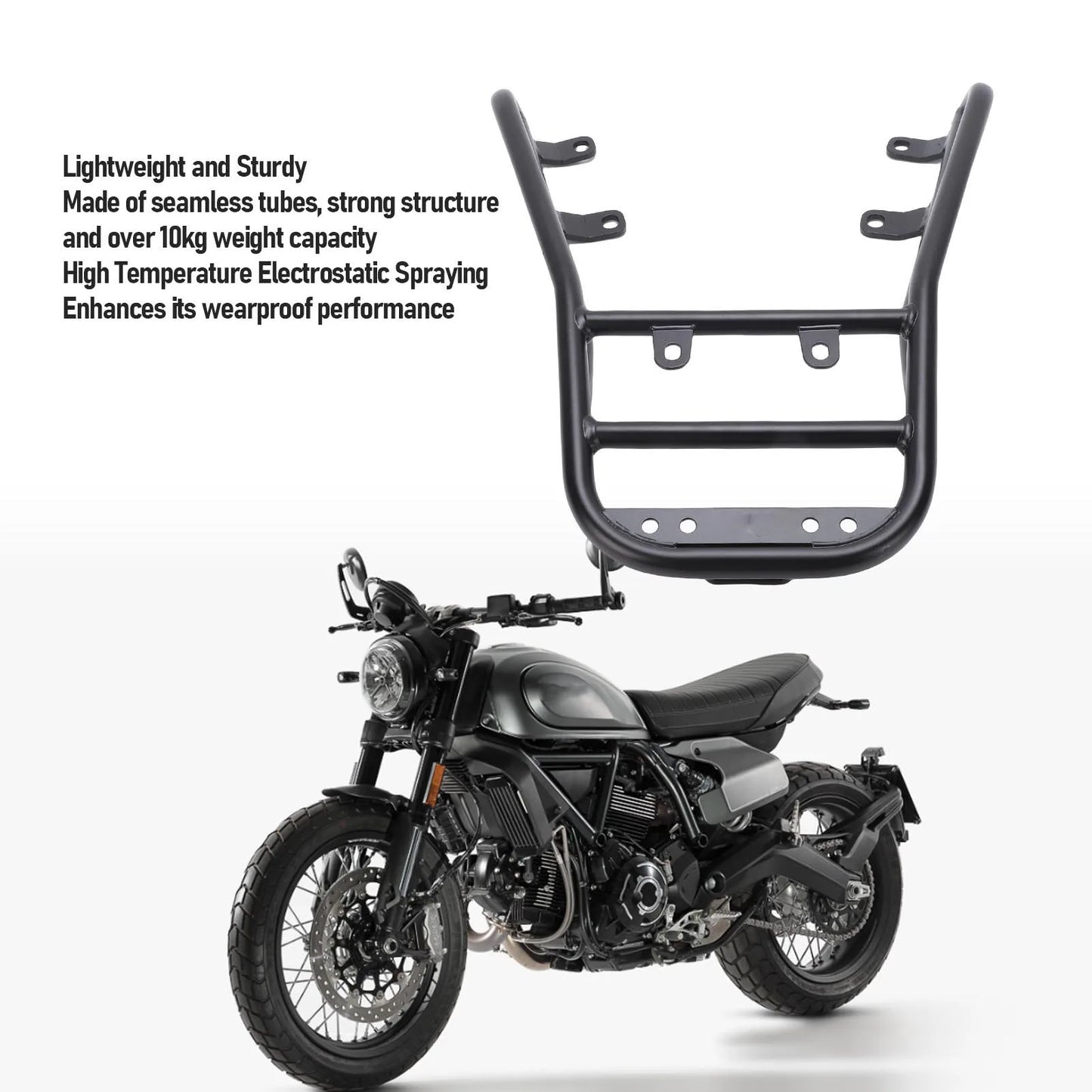Ducati Scrambler 800 Rear Luggage Rack Cargo Carrier 2023-2025