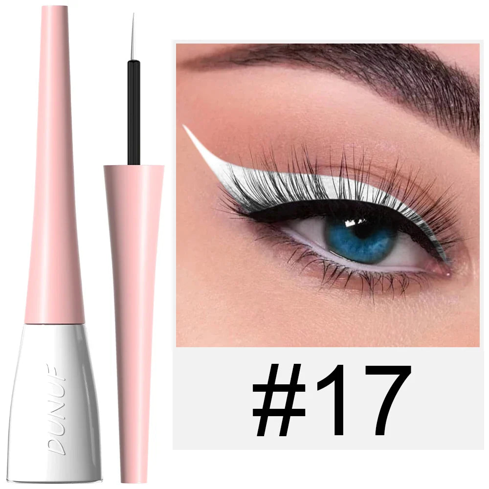 DUNUF Waterproof Liquid Eyeliner – Smudge-Proof, 8+ Colors