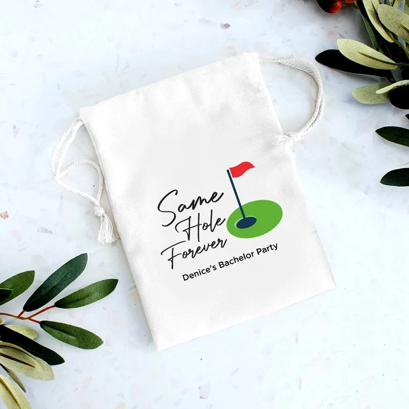 Same Hole Forever Golf Bachelorette Party Gift Bags – 5 Pack Bachelorette Party Bags Peaceful Pleasures Health and Wellness