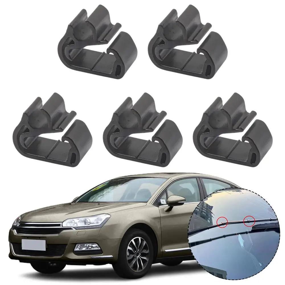 1617040080 5pcs For Peugeot 3008 308S 408 308 5008 4008 Citroen C5X Wiper Arm Sprays Pipe Buckle Car Wiper Accessories Peaceful Pleasures Health and Wellness