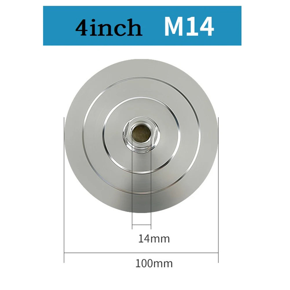Backer Pad Diamond Polishing Aluminum Base Backing Holder M14 M10
