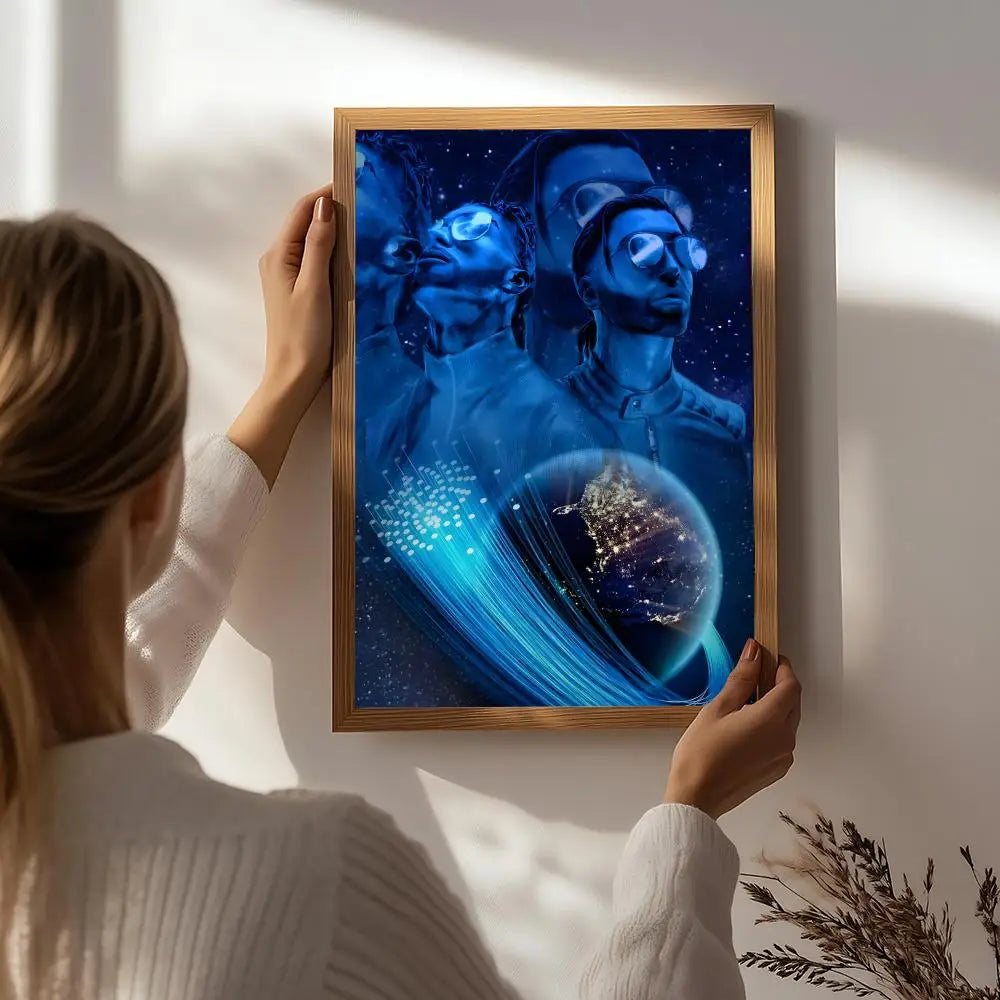 2Pac HD Self-Adhesive Waterproof Wall Art Poster | Hip-Hop Wall Art Poster Peaceful Pleasures Health and Wellness White2 30X40cmNoframe