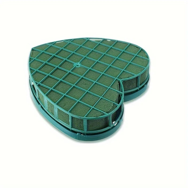 Heart Shaped Floral Foam Block with Suction Cup Tray