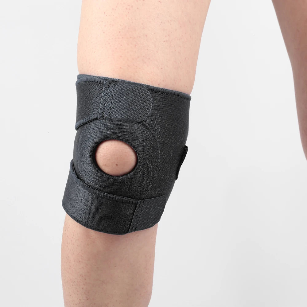 1 piece of sports and fitness knee pad, knee cap with adjustable knee support Peaceful Pleasures Health and Wellness No spring