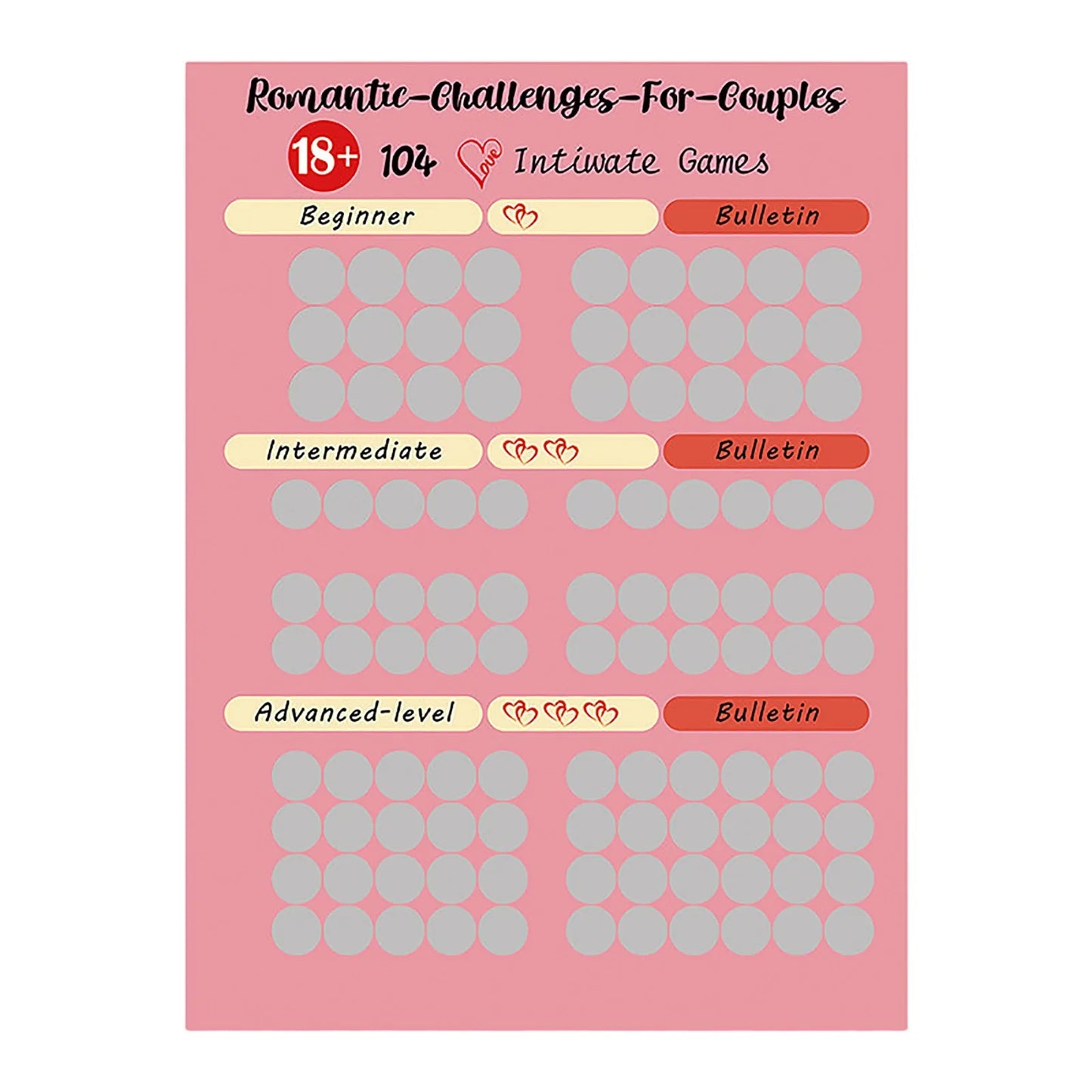 100 Dates Scratch Off Bucket List Poster | Couples Date Night Gift