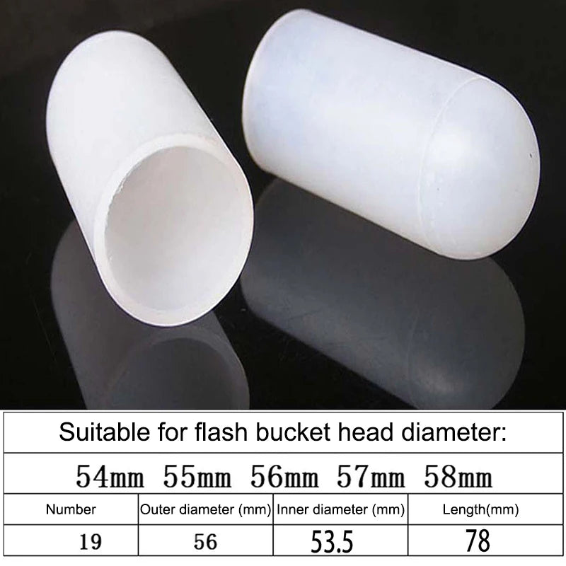 2Pcs Silicone Elastic Flashlight Lampshade For SP31 SP35 IF22A C8G IF25A SP36 S2 C8 EA01 TS21 Q8 14-75MM Torch Peaceful Pleasures Health and Wellness 54 58mm