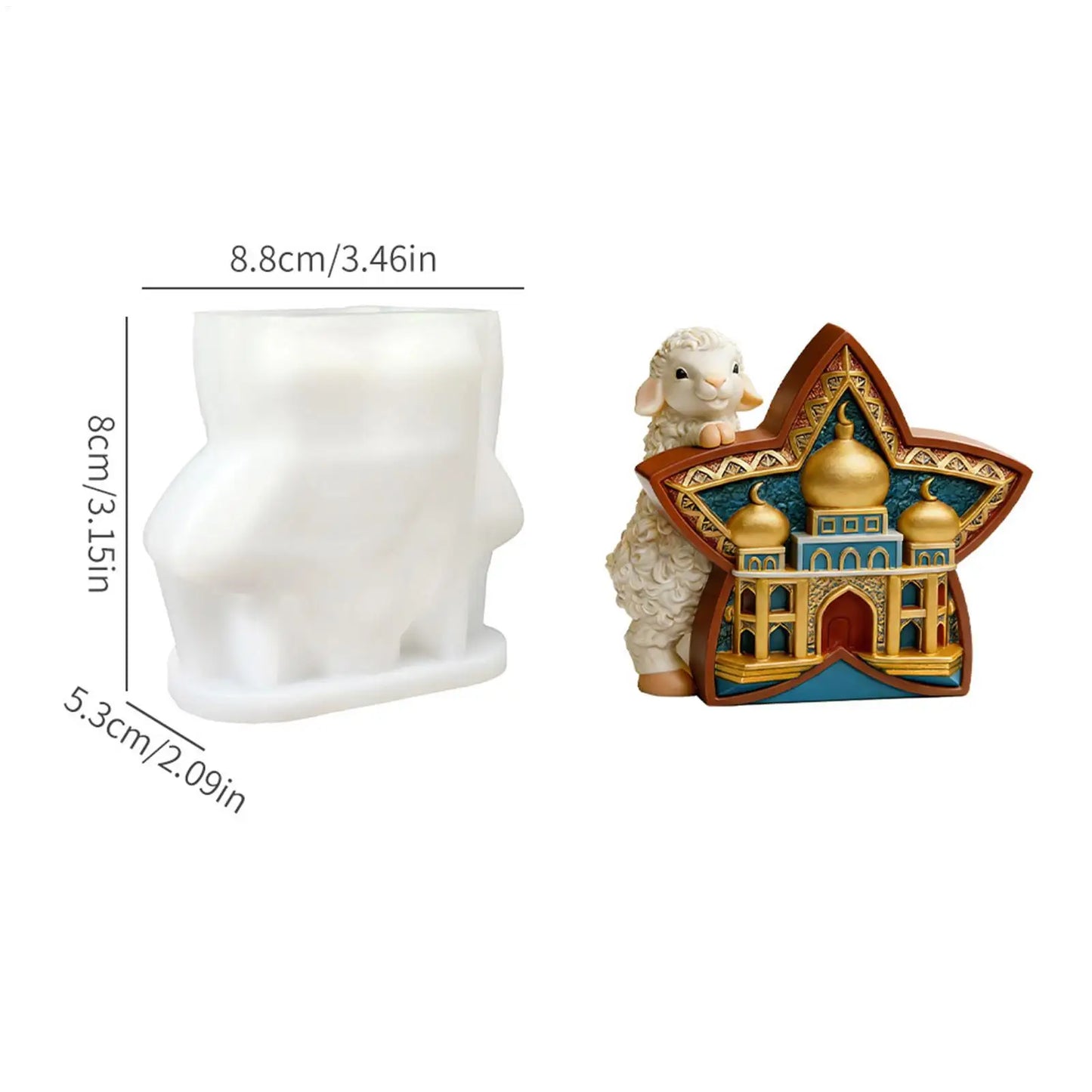 Resin Molds Cute Reusable Easy Release Making Resin Molds Silicone Home Decor For Home Decor Wax Crafts Soap Party Favors Peaceful Pleasures Health and Wellness