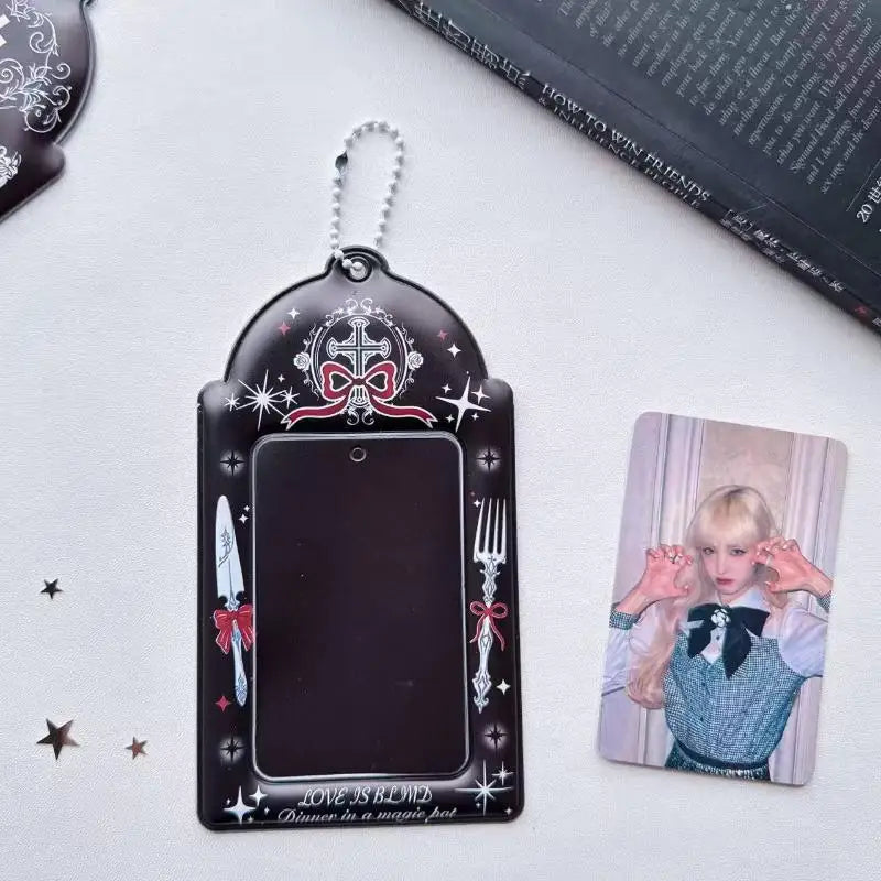 Kpop Photocard Holder Transparent Display Case & Keychain