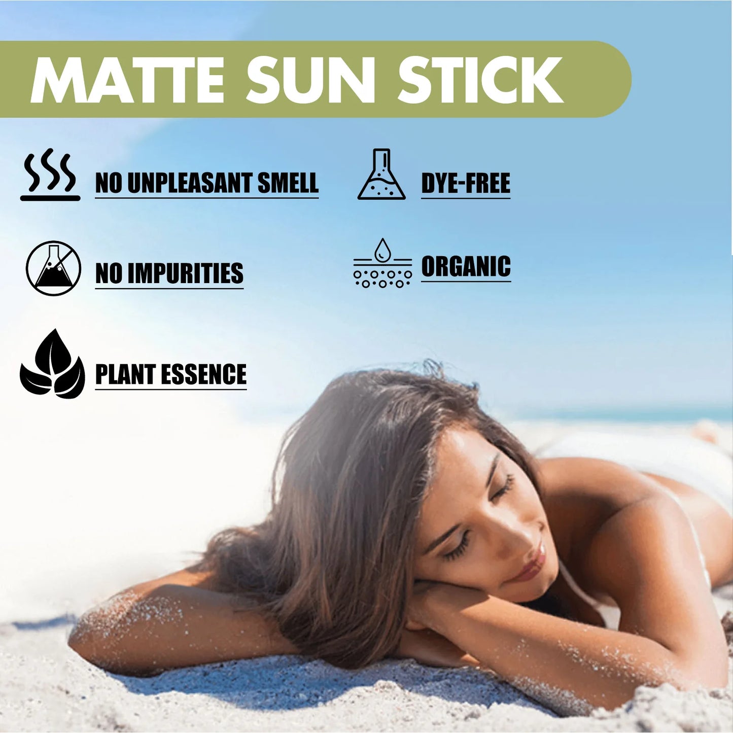 Face Body Sunscreen Matte Sun Stick Spf 50+ Uv Protective Refreshing Hydrating Waterproof Solar Blocker Isolation Sunblock Cream Peaceful Pleasures Health and Wellness