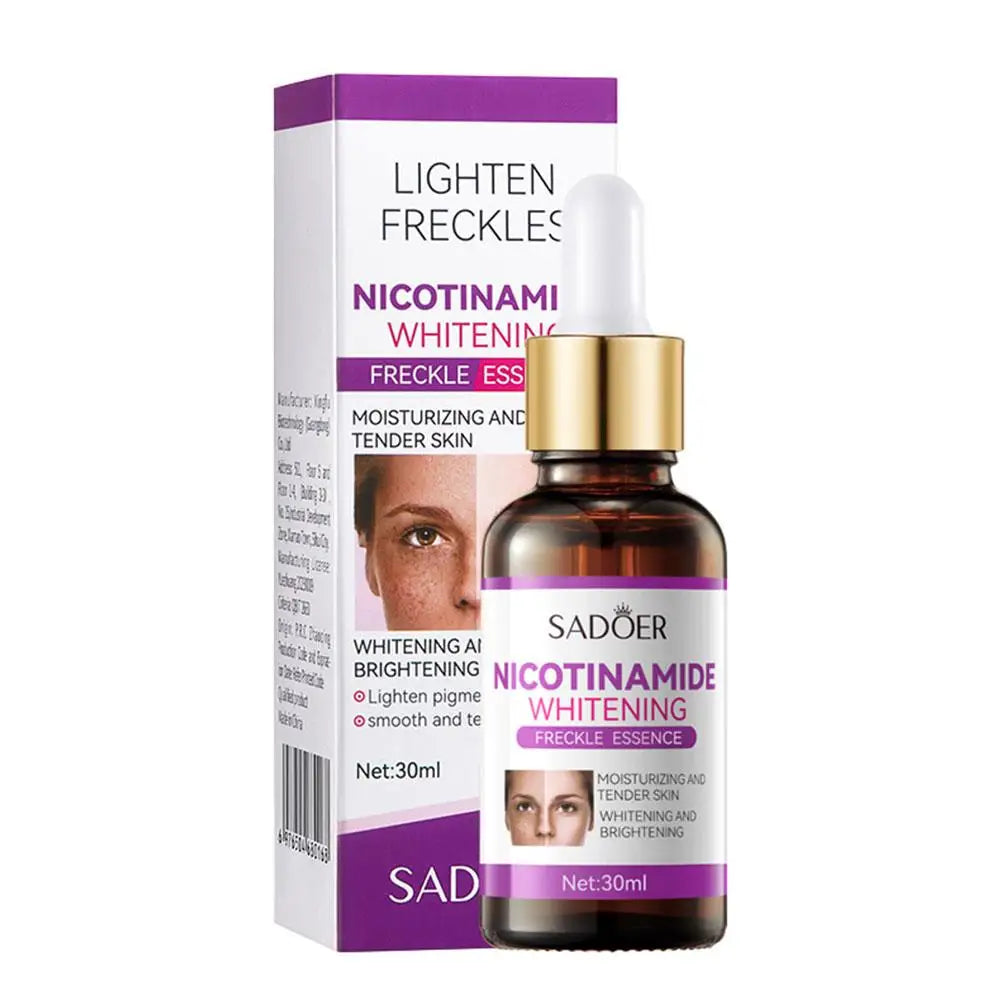 Nicotinamide Face Serum Nicotinamide Extract Facial Essence Liquid Moisturizing Refresh Face Shrink Pores Toner Skin Care Peaceful Pleasures Health and Wellness 30ml Serum