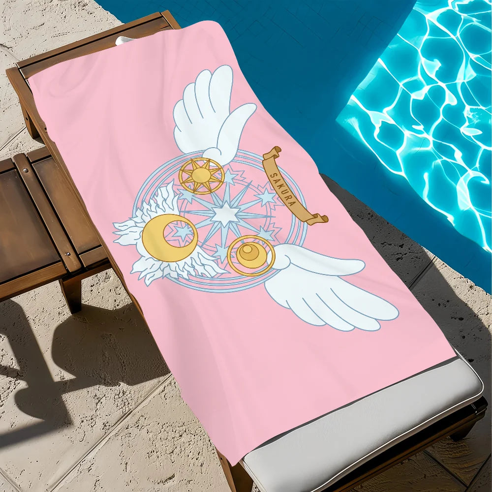 Cardcaptor Sakura Anime Beach Towel | Quick Dry, Soft, Multi-Size