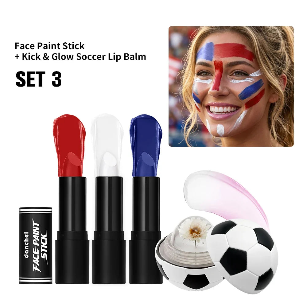 Waterproof Face Paint Stick & Lip Balm Combo | Cosplay & Party